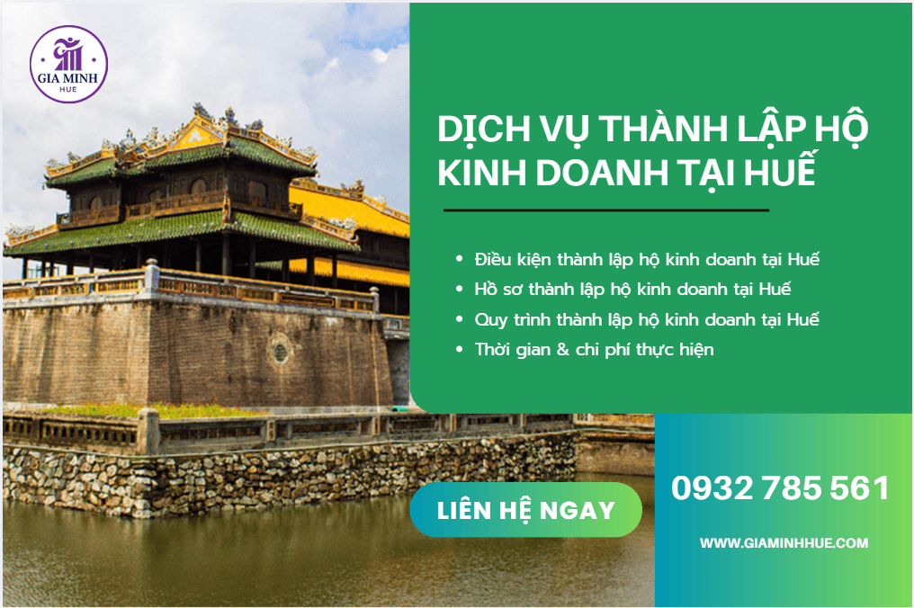 Chi phí thành lập hộ kinh doanh tại Huế mới nhất – Tư vấn trọn gói, tiết kiệm, đúng luật 3 Giấy tờ cần thiết hộ kinh doanh tại Huế