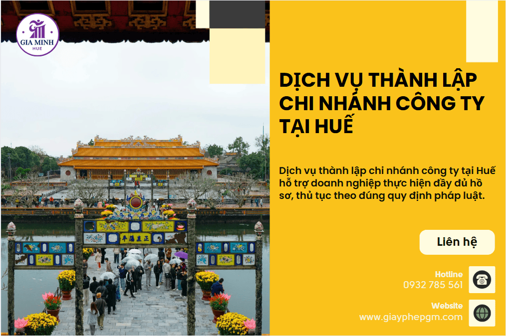 Thủ tục thành lập chi nhánh công ty tại Huế – Hướng dẫn chi tiết và hỗ trợ trọn gói 4 Nộp hồ sơ chi nhánh công ty tại Huế