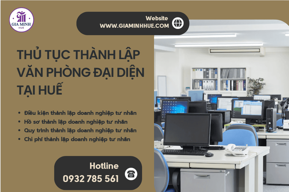 Dịch vụ thành lập văn phòng đại diện tại Huế – Nhanh chóng, đúng luật, trọn gói 4 Thủ tục thành lập văn phòng đại diện tại Huế